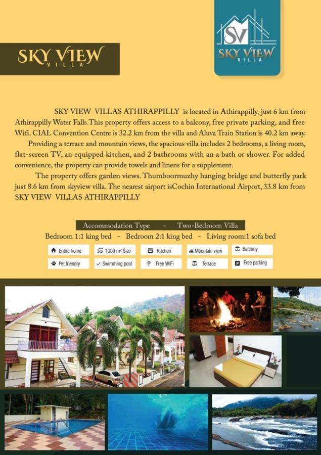 Skyview Villa Athirappilly Dış mekan fotoğraf